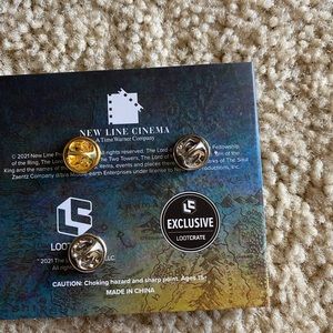 Lord of the rings enamel pins from loot crate! 3 of them brand new.